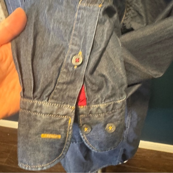 Cremieux Denim Chambray Button Up Size M - Picture 6 of 7